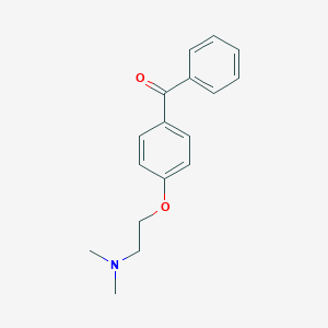 molecular formula C17H19NO2 B048160 4-[2-(Dimethylamino)ethoxy]benzophenone CAS No. 51777-15-2