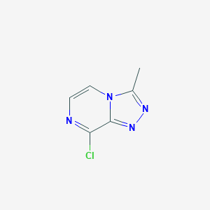 molecular formula C6H5ClN4 B048167 8-Chloro-3-methyl-[1,2,4]triazolo[4,3-a]pyrazine CAS No. 68774-78-7