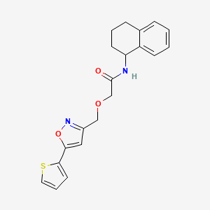 molecular formula C20H20N2O3S B4816709 N-(1,2,3,4-tetrahydro-1-naphthalenyl)-2-{[5-(2-thienyl)-3-isoxazolyl]methoxy}acetamide 