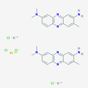 molecular formula C30H34Cl4N8Pt B048169 Ptcl4(neutral red)2 CAS No. 123712-49-2