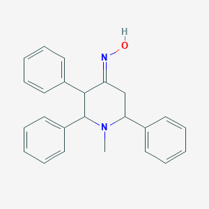molecular formula C24H24N2O B048170 1-Methyl-2,3,6-triphenyl-4-piperidinone oxime CAS No. 113849-85-7