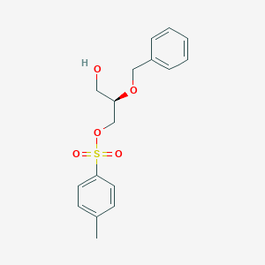 molecular formula C17H20O5S B048171 [(2R)-3-Hydroxy-2-phenylmethoxypropyl] 4-methylbenzenesulfonate CAS No. 119870-20-1