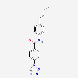 molecular formula C18H19N5O B4817103 N-(4-BUTYLPHENYL)-4-(1H-1,2,3,4-TETRAZOL-1-YL)BENZAMIDE 