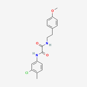 molecular formula C18H19ClN2O3 B4817137 N'-(3-chloro-4-methylphenyl)-N-[2-(4-methoxyphenyl)ethyl]oxamide 