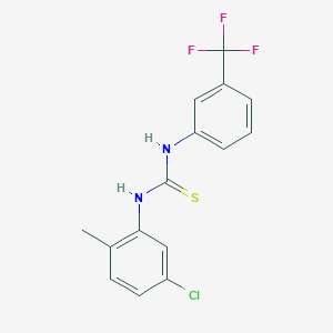molecular formula C15H12ClF3N2S B4817366 N-(5-chloro-2-methylphenyl)-N'-[3-(trifluoromethyl)phenyl]thiourea 