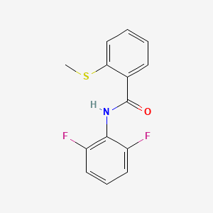 molecular formula C14H11F2NOS B4817814 N-(2,6-difluorophenyl)-2-(methylsulfanyl)benzamide 