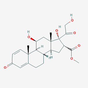 molecular formula C23H30O7 B048181 Methyl prednisolone-16alpha-carboxylate CAS No. 111802-47-2