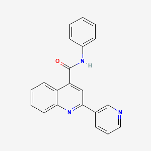 molecular formula C21H15N3O B4818163 N-Phenyl-2-(pyridin-3-yl)quinoline-4-carboxamide 