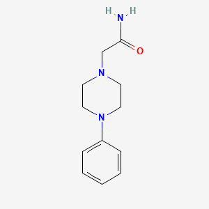 molecular formula C12H17N3O B4818290 2-(4-phenylpiperazin-1-yl)acetamide 