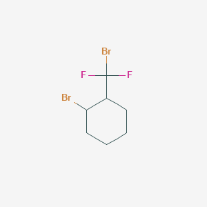 molecular formula C7H10Br2F2 B048185 1-Bromo-2-(bromodifluoromethyl)cyclohexane CAS No. 117711-58-7