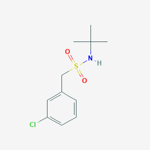 molecular formula C11H16ClNO2S B4818763 N-tert-butyl-1-(3-chlorophenyl)methanesulfonamide 