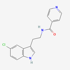 molecular formula C16H14ClN3O B4819255 N~4~-[2-(5-chloro-1H-indol-3-yl)ethyl]isonicotinamide 
