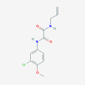 molecular formula C12H13ClN2O3 B4819313 N'-(3-chloro-4-methoxyphenyl)-N-prop-2-enyloxamide 