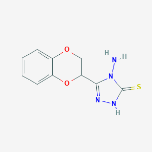 4-amino-5-(2,3-dihydro-1,4-benzodioxin-2-yl)-4H-1,2,4-triazole-3-thiol