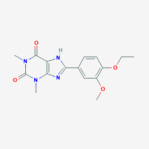 8-(4-ethoxy-3-methoxyphenyl)-1,3-dimethyl-7H-purine-2,6-dione
