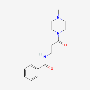 molecular formula C15H21N3O2 B4819773 N-[3-(4-methylpiperazin-1-yl)-3-oxopropyl]benzamide 