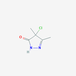 3,4-Dimethyl-4-chloro-2-pyrazolin-5-one