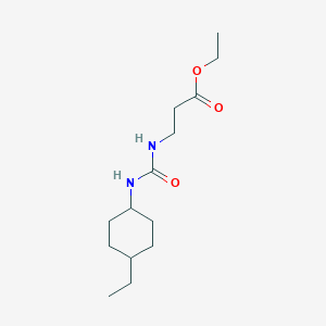 molecular formula C14H26N2O3 B4819934 ETHYL 3-({[(4-ETHYLCYCLOHEXYL)AMINO]CARBONYL}AMINO)PROPANOATE 