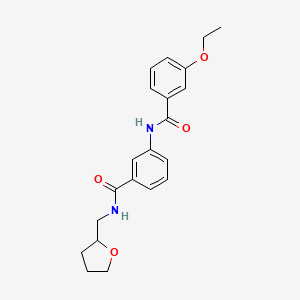 molecular formula C21H24N2O4 B4819978 3-ethoxy-N-(3-{[(tetrahydro-2-furanylmethyl)amino]carbonyl}phenyl)benzamide 