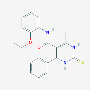 N-(2-ethoxyphenyl)-6-methyl-4-phenyl-2-thioxo-1,2,3,4-tetrahydropyrimidine-5-carboxamide