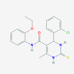 B482017 4-(2-chlorophenyl)-N-(2-ethoxyphenyl)-6-methyl-2-thioxo-1,2,3,4-tetrahydropyrimidine-5-carboxamide CAS No. 372978-38-6