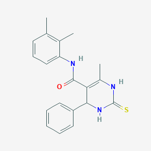B482022 N-(2,3-dimethylphenyl)-6-methyl-4-phenyl-2-thioxo-1,2,3,4-tetrahydropyrimidine-5-carboxamide CAS No. 372975-08-1