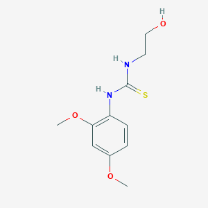 molecular formula C11H16N2O3S B4820692 1-(2,4-Dimethoxyphenyl)-3-(2-hydroxyethyl)thiourea CAS No. 56485-38-2