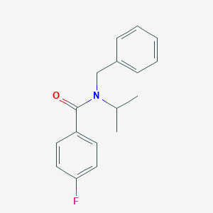 molecular formula C17H18FNO B482075 N-benzyl-4-fluoro-N-isopropylbenzamide CAS No. 349129-57-3