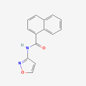 molecular formula C14H10N2O2 B4821054 N-(12-OXAZOL-3-YL)NAPHTHALENE-1-CARBOXAMIDE 