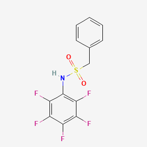 molecular formula C13H8F5NO2S B4821060 N-(2,3,4,5,6-PENTAFLUOROPHENYL)(PHENYL)METHANESULFONAMIDE 