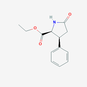 B482151 ethyl (2S,3S)-5-oxo-3-phenylpyrrolidine-2-carboxylate CAS No. 13992-77-3