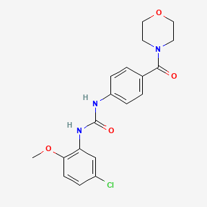 molecular formula C19H20ClN3O4 B4821599 N-(5-CHLORO-2-METHOXYPHENYL)-N'-[4-(MORPHOLINOCARBONYL)PHENYL]UREA 