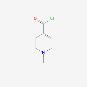 molecular formula C7H10ClNO B048216 1-Methyl-1,2,3,6-tetrahydropyridine-4-carbonyl chloride CAS No. 116576-81-9