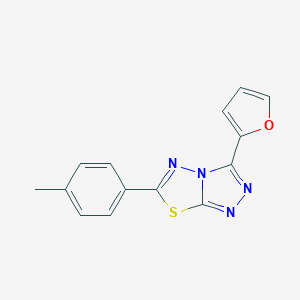B482189 3-(2-Furyl)-6-(4-methylphenyl)[1,2,4]triazolo[3,4-b][1,3,4]thiadiazole CAS No. 843623-80-3