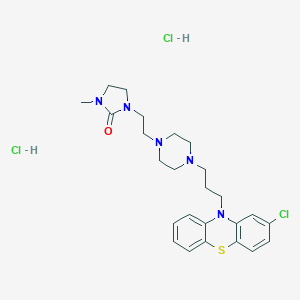 molecular formula C25H34Cl3N5OS B048221 Imiclopazine dihydrochloride CAS No. 7414-95-1