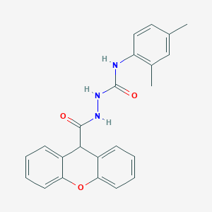 molecular formula C23H21N3O3 B4822174 N-(2,4-dimethylphenyl)-2-(9H-xanthen-9-ylcarbonyl)hydrazinecarboxamide 