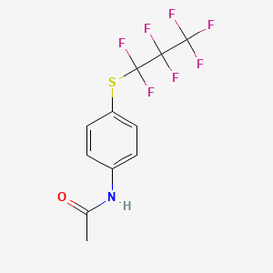 molecular formula C11H8F7NOS B4822719 N-[4-(Perfluoropropylthio)phenyl]acetamide 