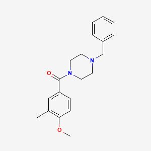 molecular formula C20H24N2O2 B4822895 (4-Benzylpiperazin-1-yl)(4-methoxy-3-methylphenyl)methanone 