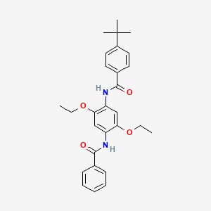 molecular formula C28H32N2O4 B4823301 N-[4-(benzoylamino)-2,5-diethoxyphenyl]-4-tert-butylbenzamide 
