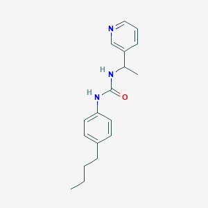 molecular formula C18H23N3O B4823440 N-(4-BUTYLPHENYL)-N'-[1-(3-PYRIDYL)ETHYL]UREA 