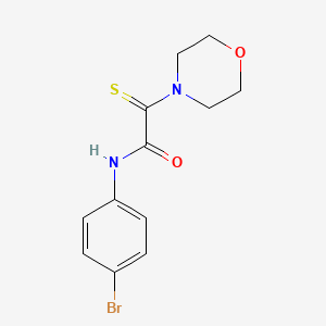 molecular formula C12H13BrN2O2S B4823451 N-(4-bromophenyl)-2-(4-morpholinyl)-2-thioxoacetamide 