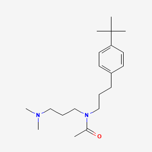 molecular formula C20H34N2O B4823457 N-[3-(4-tert-butylphenyl)propyl]-N-[3-(dimethylamino)propyl]acetamide 