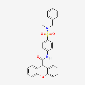 molecular formula C28H24N2O4S B4823494 N-{4-[benzyl(methyl)sulfamoyl]phenyl}-9H-xanthene-9-carboxamide 