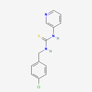 molecular formula C13H12ClN3S B4823648 N-(4-chlorobenzyl)-N'-3-pyridinylthiourea 