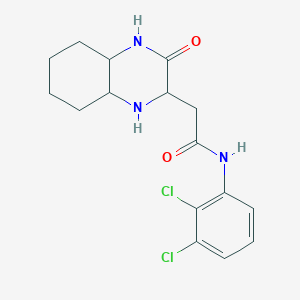 molecular formula C16H19Cl2N3O2 B4823917 N-(2,3-dichlorophenyl)-2-(3-oxodecahydroquinoxalin-2-yl)acetamide 