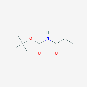 molecular formula C8H15NO3 B048240 Tert-butyl propionylcarbamate CAS No. 120157-99-5