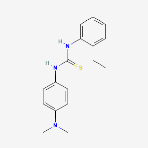 molecular formula C17H21N3S B4824355 N-[4-(dimethylamino)phenyl]-N'-(2-ethylphenyl)thiourea 