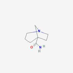 molecular formula C8H14N2O B048244 1-Azabicyclo[3.2.1]octane-5-carboxamide CAS No. 119102-99-7