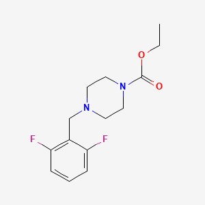 molecular formula C14H18F2N2O2 B4824434 ethyl 4-(2,6-difluorobenzyl)-1-piperazinecarboxylate 