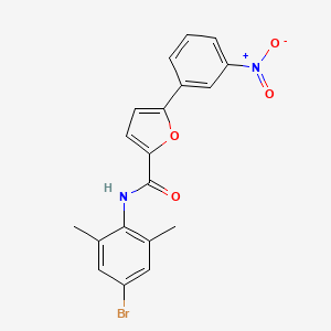 molecular formula C19H15BrN2O4 B4824485 N-(4-bromo-2,6-dimethylphenyl)-5-(3-nitrophenyl)furan-2-carboxamide 